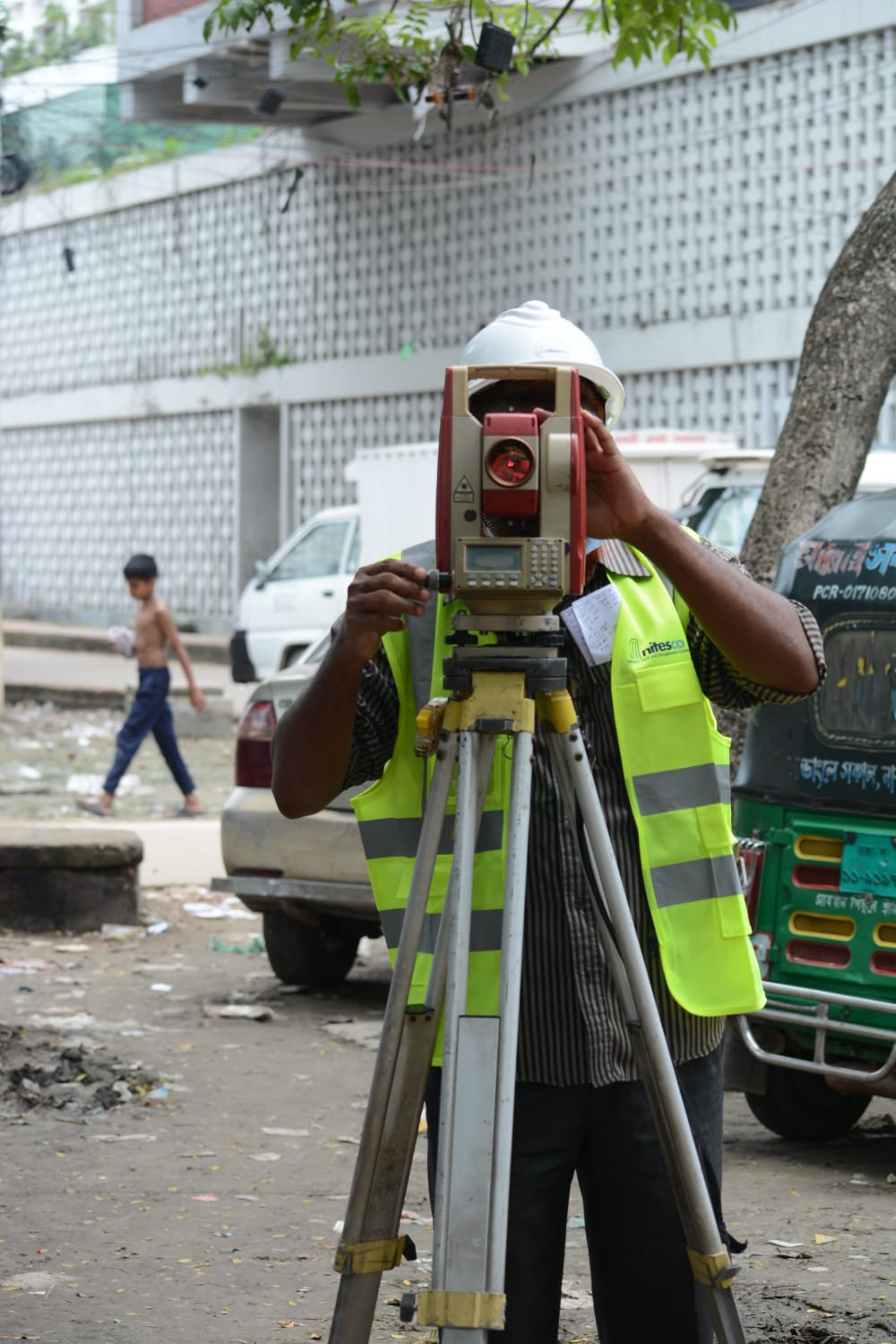 Engineering survey with total station